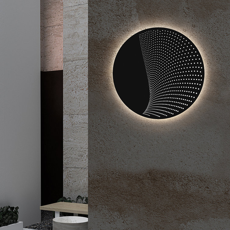 Textured White Aluminum Dimmable LED Wall Sconce