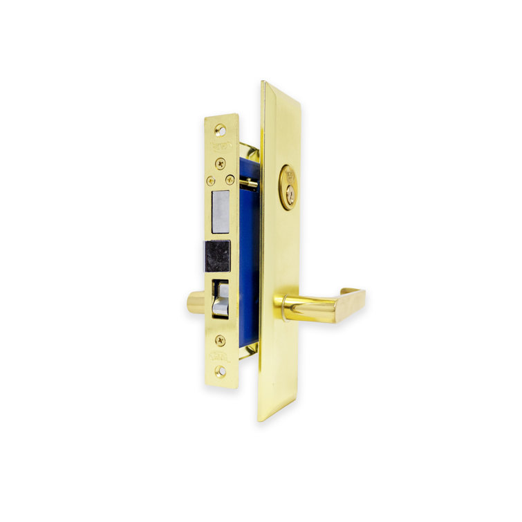 Brass Right-Handed Mortise Entry Door Knob Set