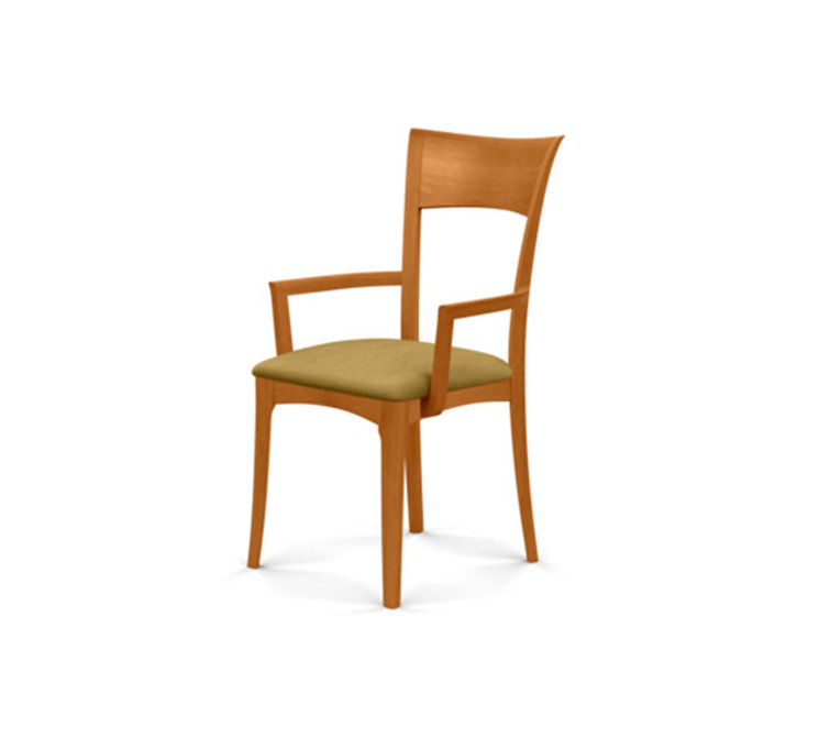 Ingrid Natural Cherry Upholstered Dining Chair