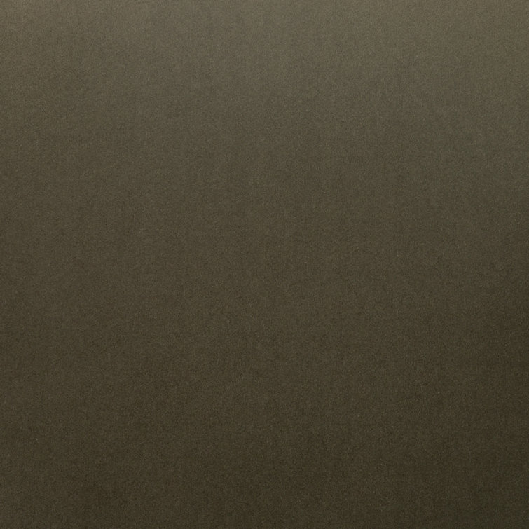 Olive Green Velvet and Oak Accent Chair