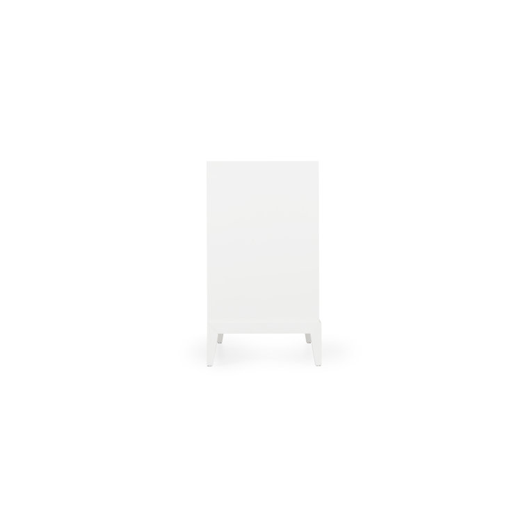 Mid-Century Modern Acacia 3-Drawer Chest in Custom Benjamin Moore Colors