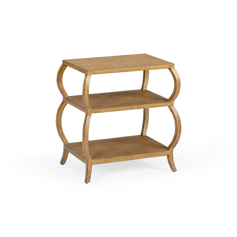 Wildwood Tiered Honey Bamboo Square End Table