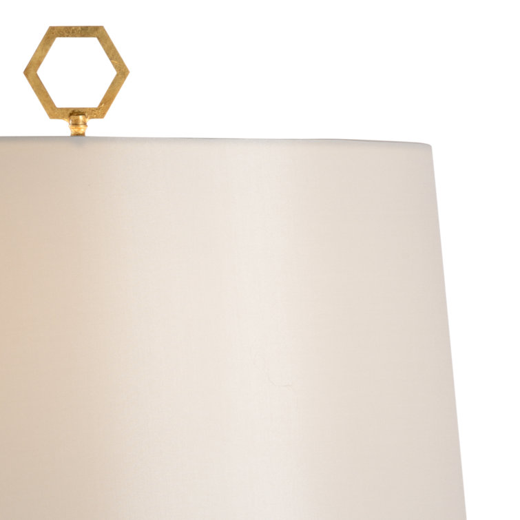 Shayla Copas 32.8'' Honeycomb-Patterned White Table Lamp