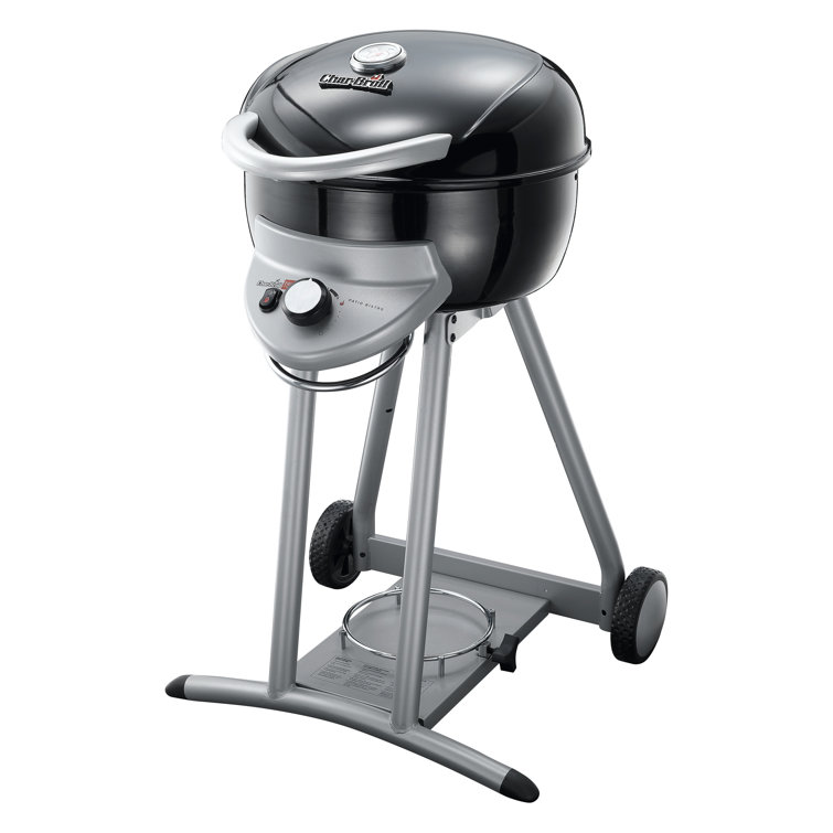 Black Stainless Steel Propane Infrared Grill with Rotisserie