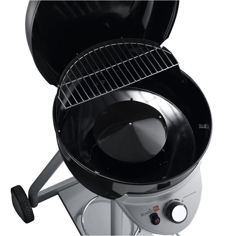 Black Stainless Steel Propane Infrared Grill with Rotisserie