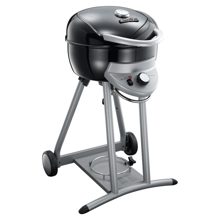Black Stainless Steel Propane Infrared Grill with Rotisserie