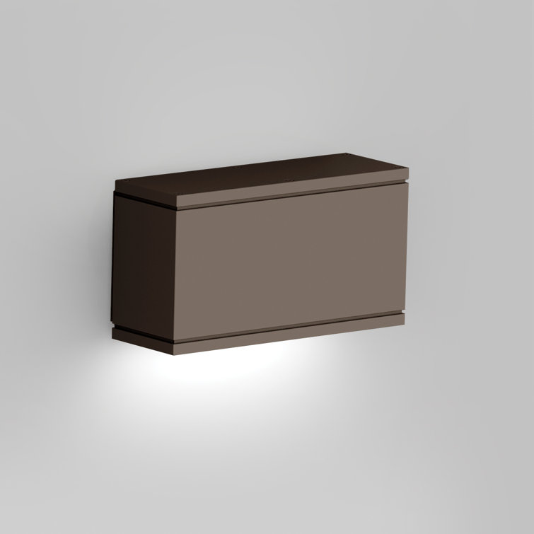 Bronze 10" Aluminum LED Outdoor Wall Sconce