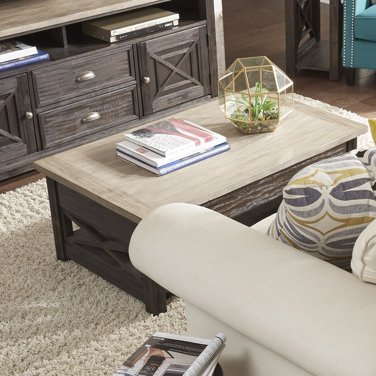 Heatherbrook Black and Ash 3-Piece Living Room Table Set