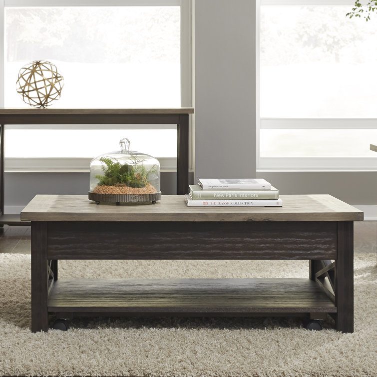 Heatherbrook Black and Ash 3-Piece Living Room Table Set
