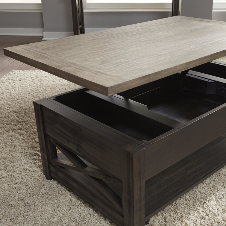Heatherbrook Black and Ash 3-Piece Living Room Table Set