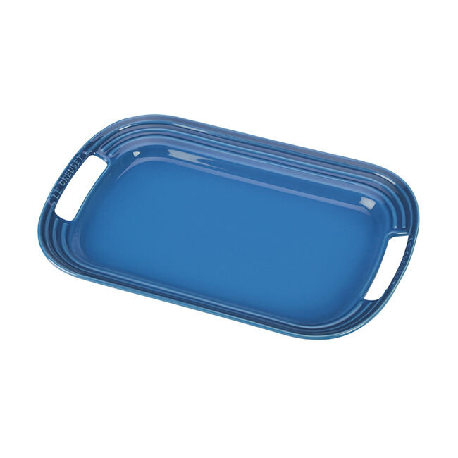 Marseille Blue Ceramic Rectangular Serving Platter