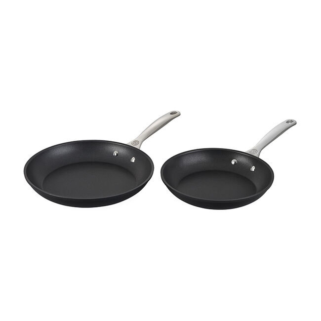 Gray Aluminum Nonstick Ceramic Coated Fry Pan Set