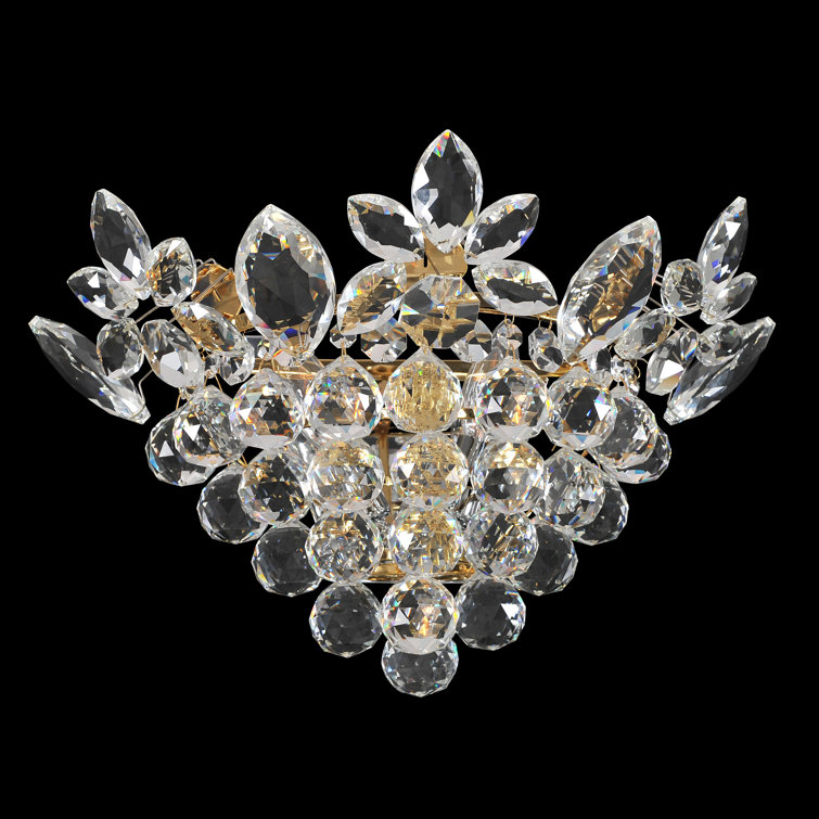 Treviso Gold Crystal Dimmable Wall Sconce