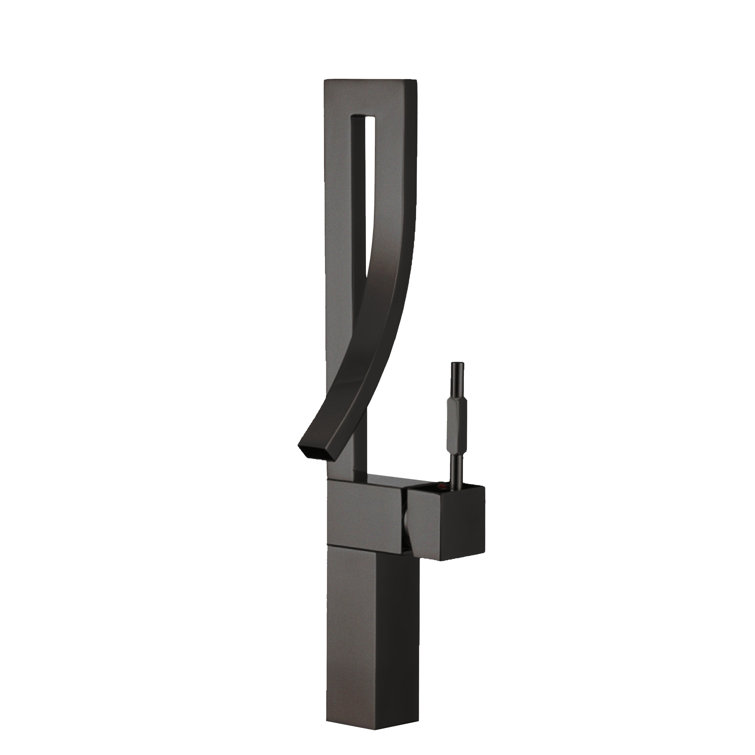 Elegant Vanessa Single-Handle Matte Black Brass Bathroom Faucet