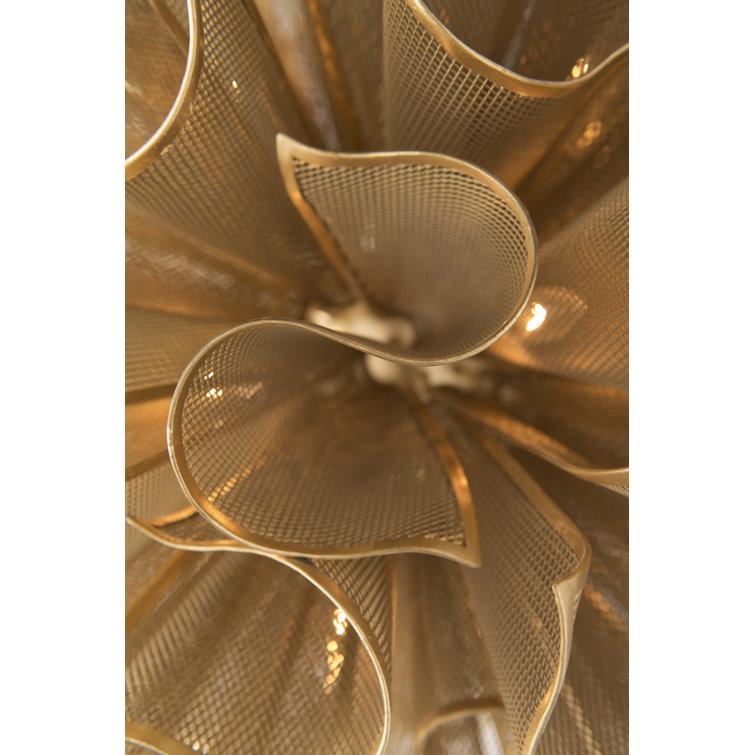 Gold Leaf 20-Light Crystal Chandelier