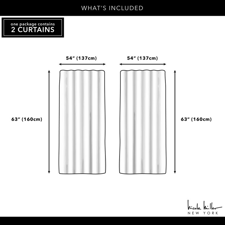 Linen Light-Filtering Faux Linen Curtain Panel Pair