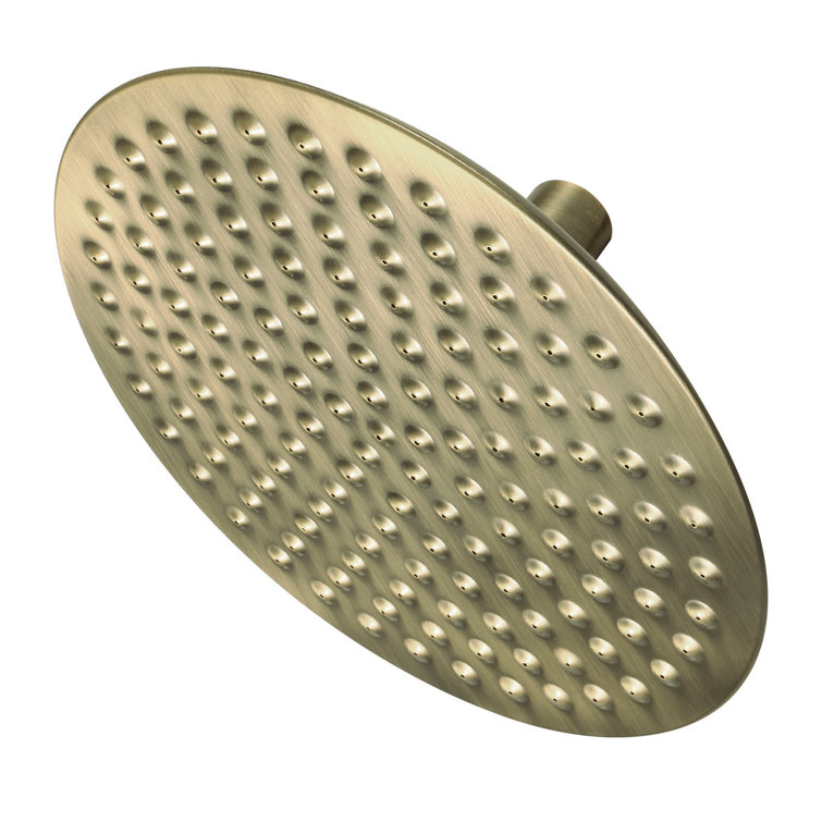Antique Brass Wall Mounted 7-3/4-Inch Raindrop Shower Head
