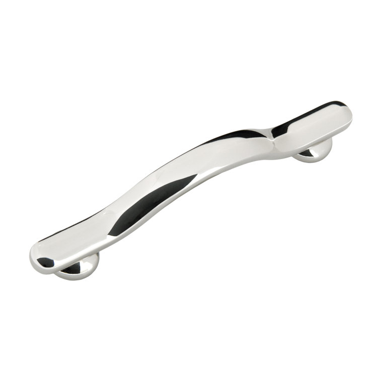 Jackson 5-Inch Polished Nickel Arch Bar with Mounting Hardware