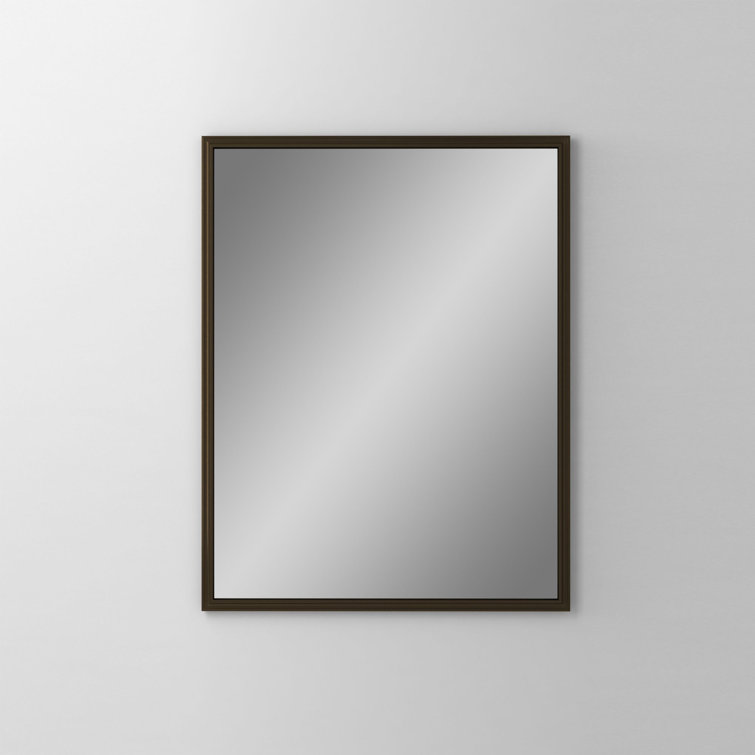 Elegant Rosemont Rectangular Vanity Mirror in Vintage Brass