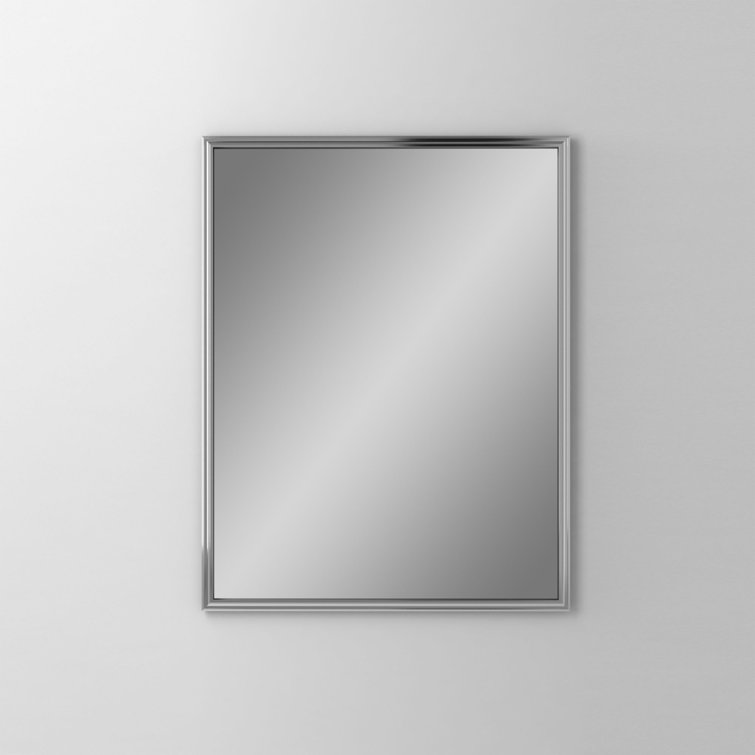 Vintage Brass Rectangular Bathroom Vanity Mirror