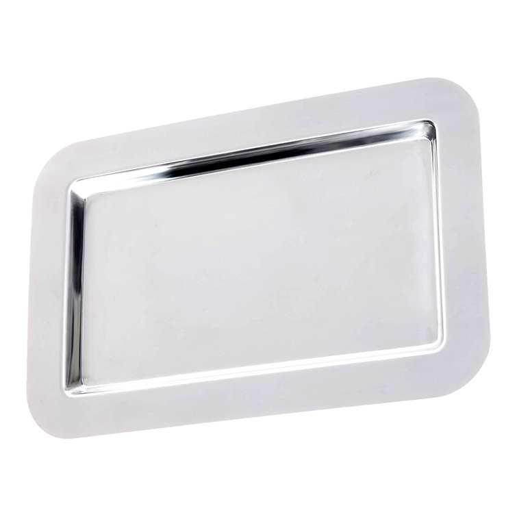 Stainless Steel Rectangular Mirror Finish Serving Tray