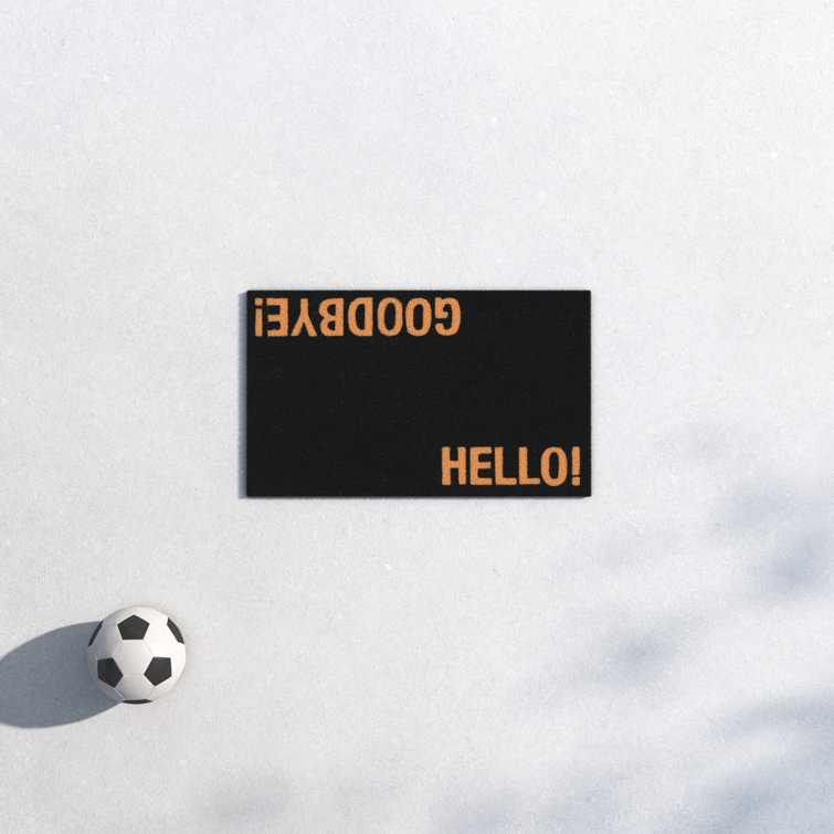 Hemmings Hello/Goodbye Coir Non-Slip Outdoor Doormat