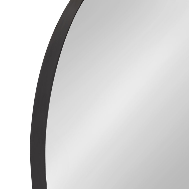 Rollo Capsule Full-Length Black Metal Wall Mirror 16"x48"