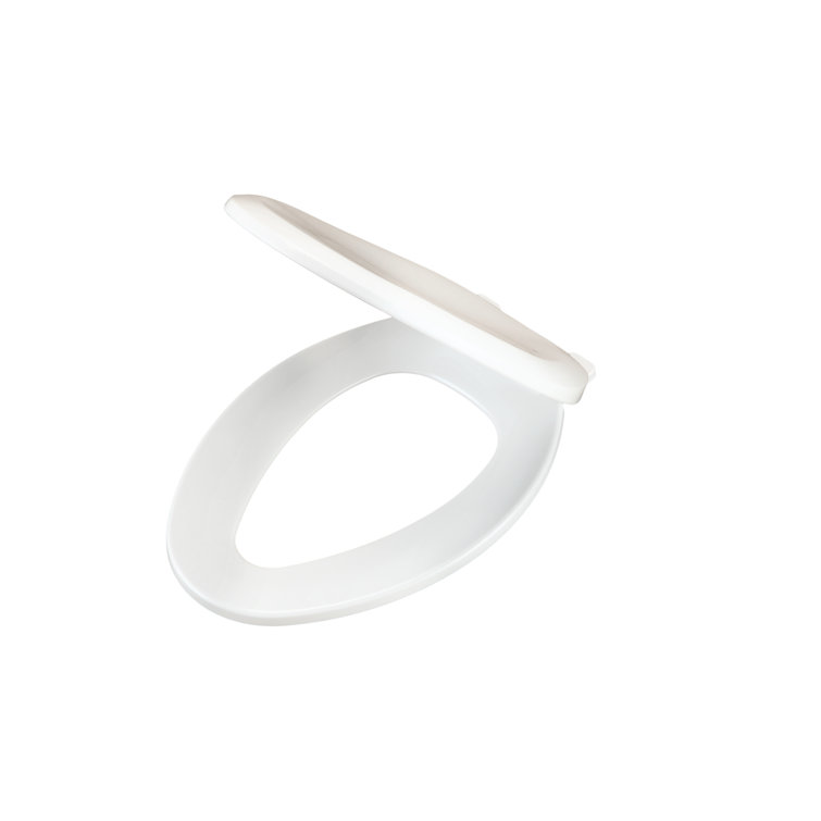 White Elongated Soft-Close Polypropylene Toilet Seat