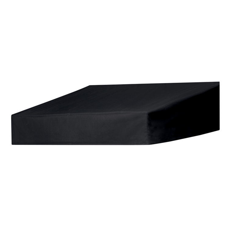 Ebony 4 ft. Aluminum and Acrylic Door Canopy