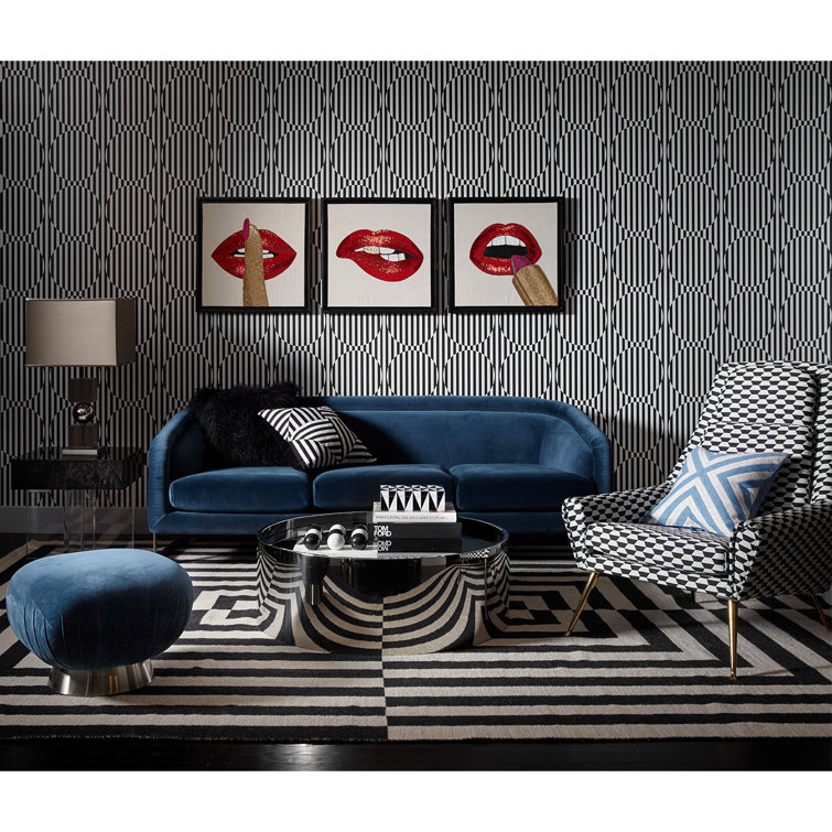 Round Stainless Steel and Smoked Mirror Cocktail Table