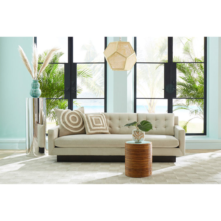 Alphaville Polished Stainless Steel Square Pedestal with Smoke Mirror Top