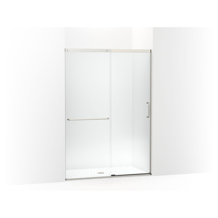 Elate Frameless Clear Tempered Glass Sliding Shower Door