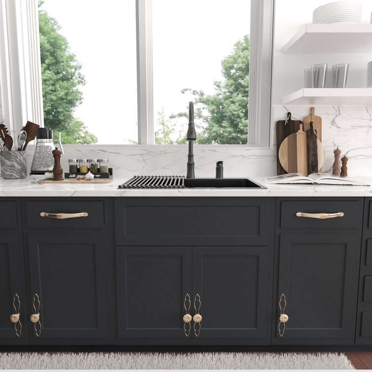 28" Gunmetal Black Stainless Steel Single Bowl Drop-In Kitchen Sink