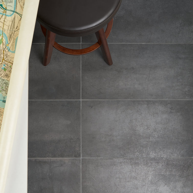 Forge Black Matte 12x24 Porcelain Floor and Wall Tile