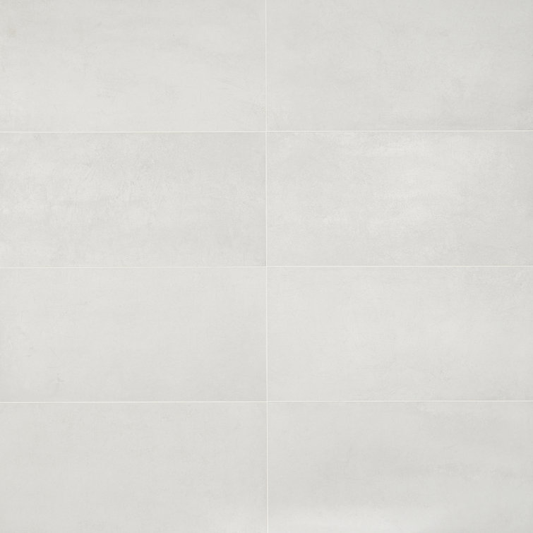 Light Gray 12x24 Matte Porcelain Tile with Stone Look