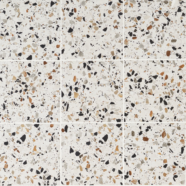 Grain Light Gray 8x8 Matte Porcelain Floor and Wall Tile