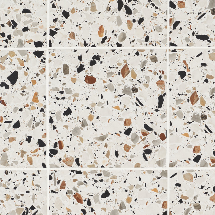 Grain Light Gray 8x8 Matte Porcelain Floor and Wall Tile