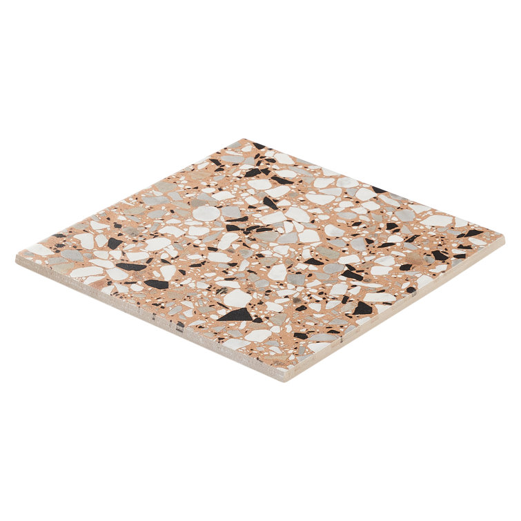 Grain Beige Matte Porcelain Terrazzo Floor and Wall Tile