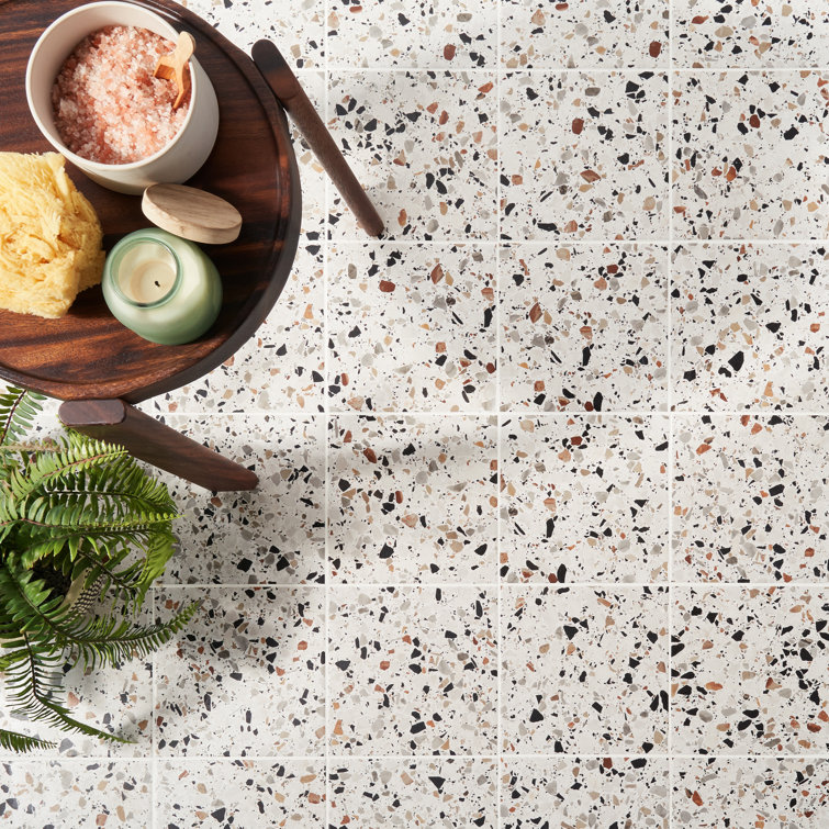 Grain Light Gray 8x8 Matte Porcelain Floor and Wall Tile