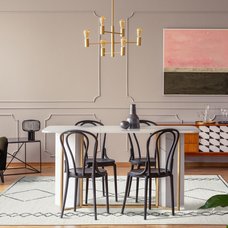 Cream Geometric Synthetic 8' x 10' Area Rug