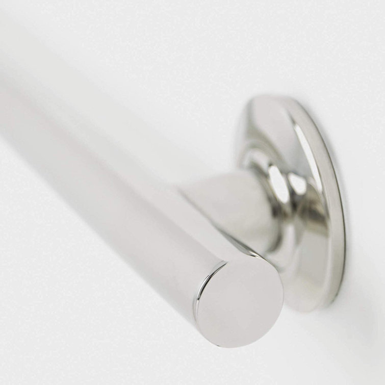 18" Polished Stainless Steel Wave Grab Bar