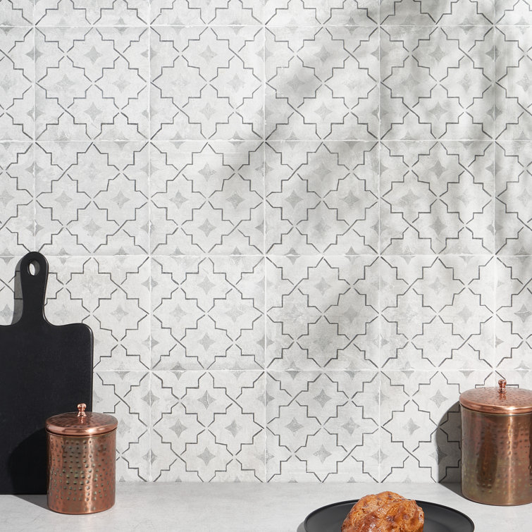 Patras 8x8 Multicolor Matte Porcelain Floor and Wall Tile
