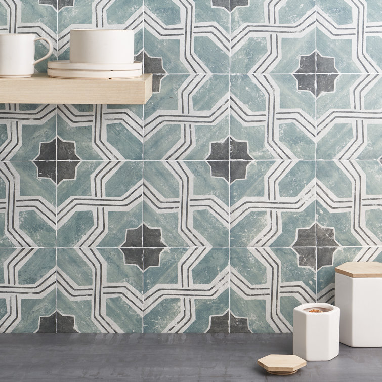 Patras 8x8 Multicolor Matte Porcelain Floor and Wall Tile