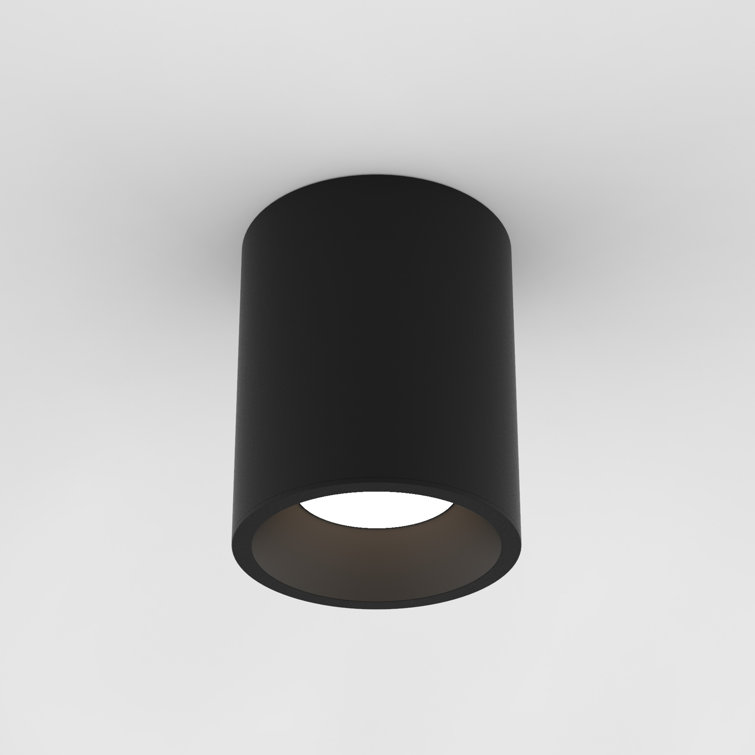 Textured Black Aluminum Round LED Recessed Light