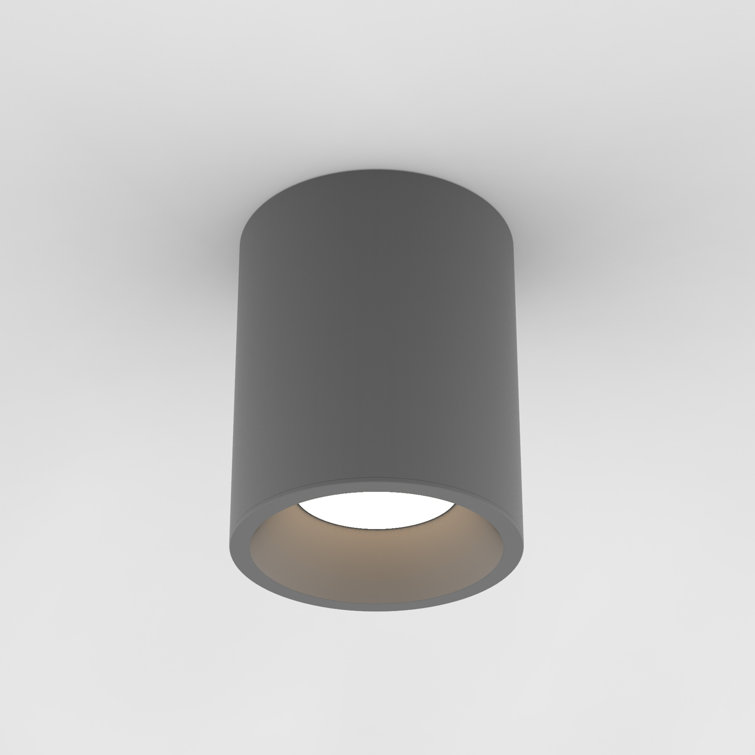 Textured Black Aluminum Round LED Recessed Light
