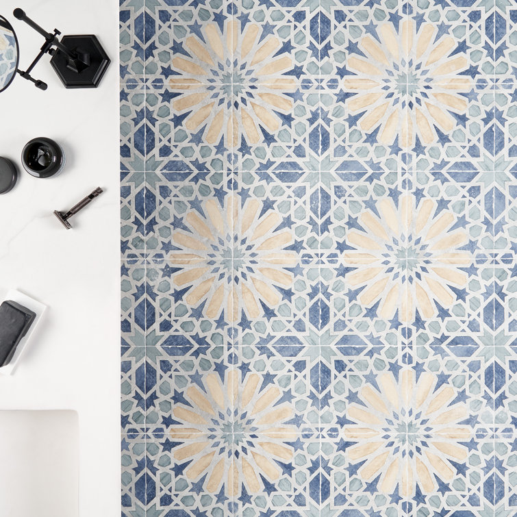 Patras 8x8 Multicolor Matte Porcelain Floor and Wall Tile