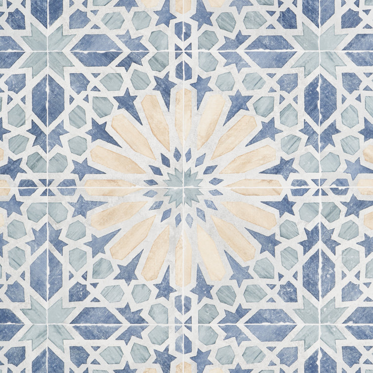 Patras 8x8 Multicolor Matte Porcelain Floor and Wall Tile