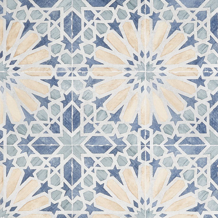 Patras 8x8 Multicolor Matte Porcelain Floor and Wall Tile