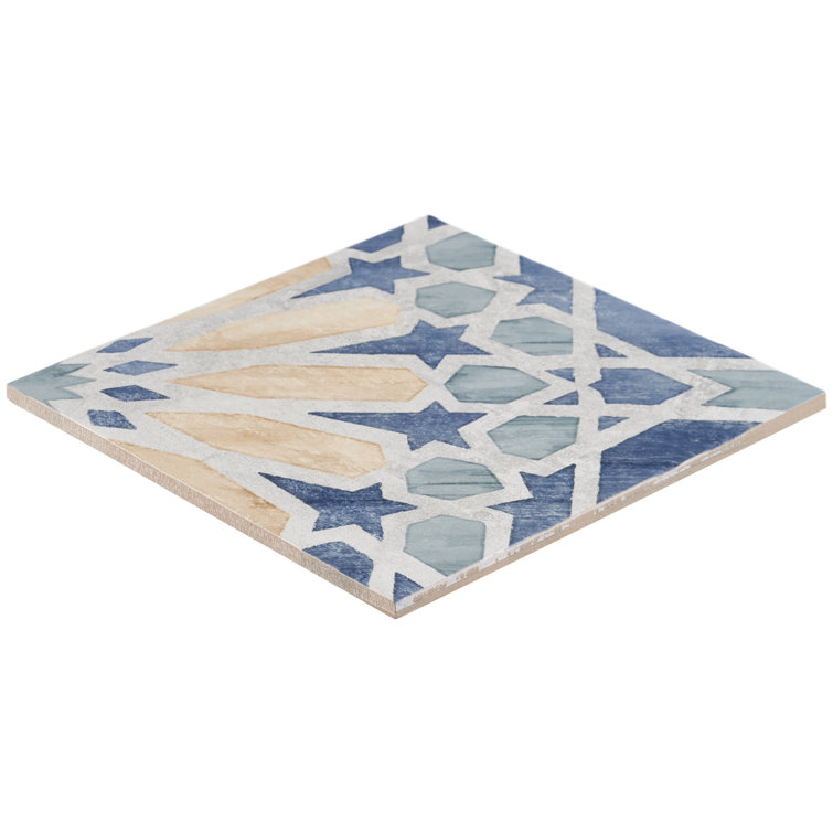 Patras 8x8 Multicolor Matte Porcelain Floor and Wall Tile