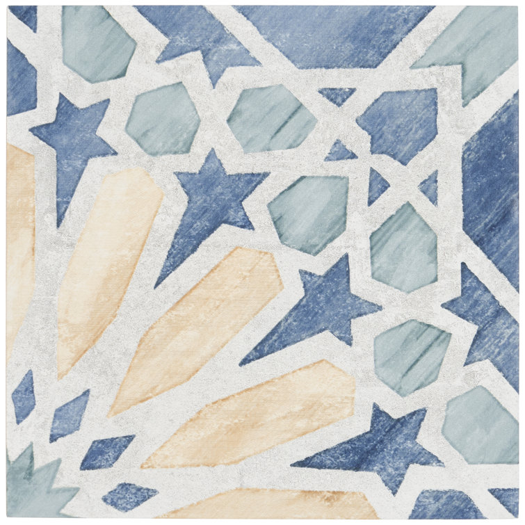 Patras 8x8 Multicolor Matte Porcelain Floor and Wall Tile